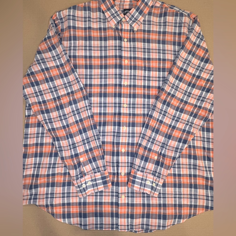 Brooks Brothers Multi Madras Plaid Sports Shirt - 2XLT - Picture 2 of 7